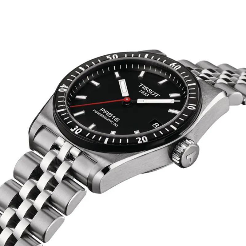 Tissot PR516 Powermatic 80 T149.407.11.051.00 Men's Black Dial Watch